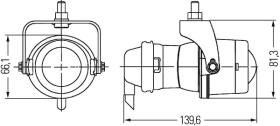 Hella 1NL008090117 - FARO NIEBLA MICRO DE 24V. S.O.E.