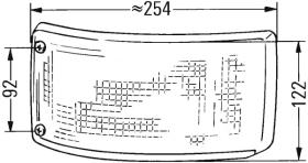 Hella 2BA004119001 - PILOTO INTER.DER.MB LK,LN2 V.I. 3/84->