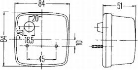 Hella 2SB003014151 - LUZ POSTERIOR-PARE