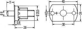 Hella 6ZF003549001 - INTERRUPTOR CONTAC.PUERTA