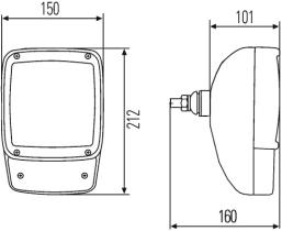 Hella 1EA996081171 - FARO MAQUINARIA MOD.120