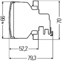 Hella 2BA009001001 - PILOTO TRASERO INTERMITENTE 66MM