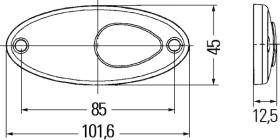 Hella 2PS964295057 - LUZ DE DELIMITACIÓN 24V