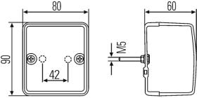 Hella 2SA996012091 - LUZ POSTERIOR ROJA