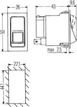 Hella 6GM004570061 - INTERRUPTOR 2 POSICIONES