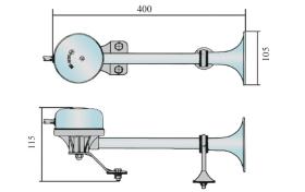 Rinder 5810A24 - BOCINA ELECTRMAG.AG. 24V CR.