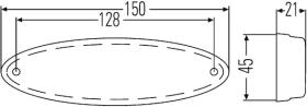 Hella 2PS007943011 - L.BALIZ.C/LEDS OVAL.24V (VER -017)