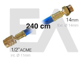 Electroauto 19M0021 - LATIGUILLO AZUL 240 CM M-14 MM R-134A