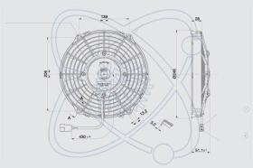 Electroauto 32C0001 - ELECTRO SPAL 210 MM ASP.12V 10 PALA