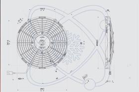 Electroauto 32C0004 - ELECTRO SPAL 310 MM ASP.12V 10 PALA