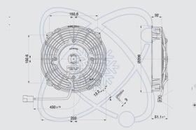 Electroauto 32C0006 - ELECTRO SPAL 360 MM ASP.12V 10 PALA