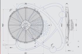 Electroauto 32C0010 - ELECTRO SPAL 414 MM ASP.12V 10 PALA