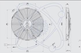 Electroauto 32C0034 - ELECTRO SPAL 336 MM ASP.24V 10 PALA