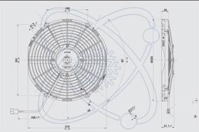 Electroauto 32D0034 - ELECTRO SPAL 336 MM SOP.24V 10 PALA