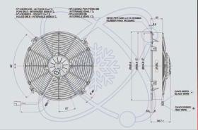  32E0009 - ELECTRO SPAL 331 MM ASP.24V 5 PALAS