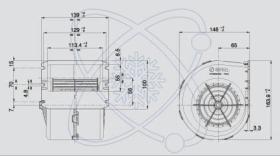 Electroauto 41E0002 - TURBINA SPAL 1 EJE 24V(009-B70-74D)