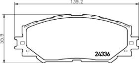 Pagid T1580 - T1580 LEXUS HS (ANF10), 09/09 >