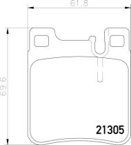 Pagid T1050 - T1050 MB SLK (R171), 03/04 >