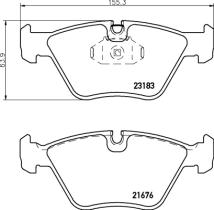 Pagid T1202 - T1202 BMW 3 (E46), 02/98>04/05