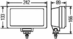 Hella 1NE006300071 - FARO N/BL,JUMBO 220 S/LAM